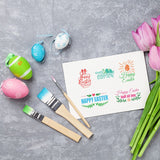 Craspire Easter, Egg, English Clear Stamps Seal for Card Making Decoration and DIY Scrapbooking