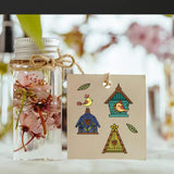 CRASPIRE Bird, House, Blessing Clear Stamps Seal for Card Making Decoration and DIY Scrapbooking