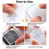 Craspire Rabbit, Animal, Easter Egg Clear Silicone Stamp Seal for Card Making Decoration and DIY Scrapbooking