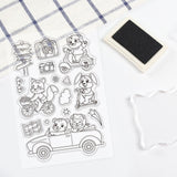 Craspire Travel, Animals, Vehicles, Maps, Suitcases Clear Silicone Stamp Seal for Card Making Decoration and DIY Scrapbooking