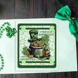 Craspire St. Patrick's Day, Blessings, Clover Clear Silicone Stamp Seal for Card Making Decoration and DIY Scrapbooking