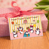 Craspire Penguin, Party, Birthday Clear Stamps Silicone Stamp Seal for Card Making Decoration and DIY Scrapbooking