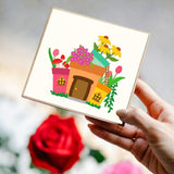 CRASPIRE Flowerpot, Mushrooms, Flowers, Ladder, Daisies, Tulips Carbon Steel Cutting Dies Stencils, for DIY Scrapbooking/Photo Album, Decorative Embossing DIY Paper Card
