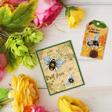 Craspire Bee, Wasp, Flower Clear Silicone Stamp Seal for Card Making Decoration and DIY Scrapbooking