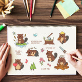 Craspire Beaver, Animal Clear Silicone Stamp Seal for Card Making Decoration and DIY Scrapbooking