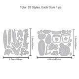 CRASPIRE Succulents, Pots, Cacti Carbon Steel Cutting Dies Stencils, for DIY Scrapbooking/Photo Album, Decorative Embossing DIY Paper Card