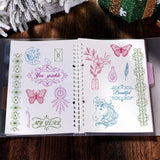 Craspire PVC Plastic Stamps, for DIY Scrapbooking, Photo Album Decorative, Cards Making, Stamp Sheets, Butterfly Pattern, 16x11x0.3cm