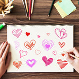 Craspire Love Graffiti Clear Silicone Stamp Seal for Card Making Decoration and DIY Scrapbooking