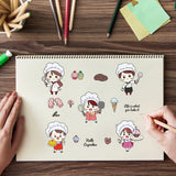 Craspire Cook, Ice Cream, Cookies, Cupcakes, Candy, Love Cookies, Baking Pan, Baking Mitts, Lollipops Clear Silicone Stamp Seal for Card Making Decoration and DIY Scrapbooking