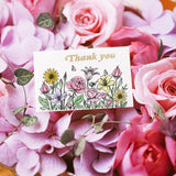 Craspire Flower Bush, Floral Background Clear Stamps Silicone Stamp Seal for Card Making Decoration and DIY Scrapbooking