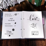 Craspire Valentine's Day Silicone Stamp Seal for Card Making Decoration and DIY Scrapbooking, Valentine's Day Themed Pattern, Love Words