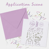 Craspire Beach, Sand Castle, Seashells Clear Stamps Silicone Stamp Seal for Card Making Decoration and DIY Scrapbooking