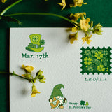 Craspire Happy St. Patrick's Clear Silicone Stamp Seal for Card Making Decoration and DIY Scrapbooking