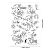 Craspire Animal, Cowboy, Cat, Cactus, Horse Clear Silicone Stamp Seal for Card Making Decoration and DIY Scrapbooking