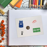 Craspire Custom PVC Plastic Clear Stamps, for DIY Scrapbooking, Photo Album Decorative, Cards Making, Basketball Pattern, 160x110x3mm