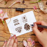 Craspire Easter, Egg, English Clear Stamps Seal for Card Making Decoration and DIY Scrapbooking