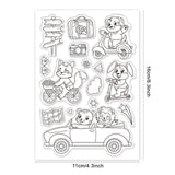 Craspire Travel, Animals, Vehicles, Maps, Suitcases Clear Silicone Stamp Seal for Card Making Decoration and DIY Scrapbooking