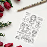 Craspire Grow Up Together Clear Silicone Stamp Seal for Card Making Decoration and DIY Scrapbooking