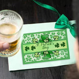 Craspire St. Patrick's Day, Four Leaf Clover Clear Stamps Silicone Stamp Seal for Card Making Decoration and DIY Scrapbooking