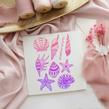 Craspire Starfish Wishes, Seashells, Conch Clear Silicone Stamp Seal for Card Making Decoration and DIY Scrapbooking