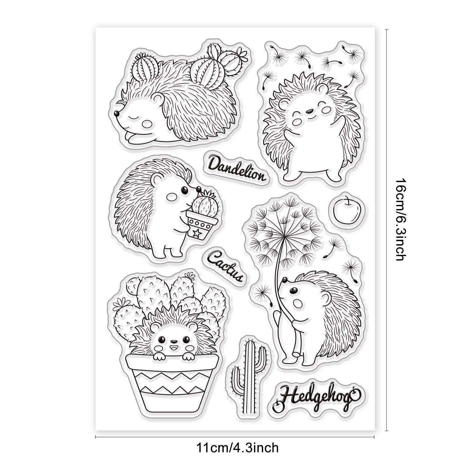 Cute Cacti Clear Stamps