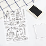 Craspire Meerkat Clear Stamps Silicone Stamp Seal for Card Making Decoration and DIY Scrapbooking