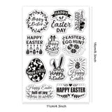 Craspire Easter, Egg, English Clear Stamps Seal for Card Making Decoration and DIY Scrapbooking