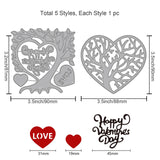 CRASPIRE Heart Tree Carbon Steel Cutting Dies Stencils, for DIY Scrapbooking/Photo Album, Decorative Embossing DIY Paper Card