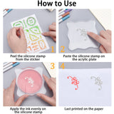 Craspire Greetings Silicone Stamp Seal for Card Making Decoration and DIY Scrapbooking