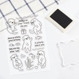 Craspire Otter Clear Silicone Stamp Seal for Card Making Decoration and DIY Scrapbooking