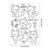 Craspire Fox, Plant, Butterfly Clear Silicone Stamp Seal for Card Making Decoration and DIY Scrapbooking