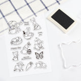 Craspire Rabbit, Animal, Easter Egg Clear Silicone Stamp Seal for Card Making Decoration and DIY Scrapbooking