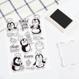 Craspire Penguin, Chef, Baking, Dessert, Cake Clear Silicone Stamp Seal for Card Making Decoration and DIY Scrapbooking