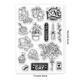 Craspire Valentine's Day, Roses, Rings Stamps Silicone Stamp Seal for Card Making Decoration and DIY Scrapbooking