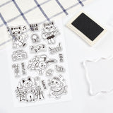 Craspire Fun Night, Animals, Music, Party Clear Silicone Stamp Seal for Card Making Decoration and DIY Scrapbooking