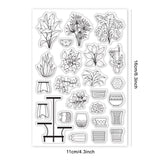 Craspire Plant, Potted Plant, Leaves, Cactus Clear Silicone Stamp Seal for Card Making Decoration and DIY Scrapbooking