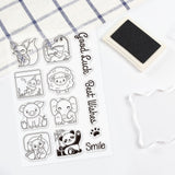 Craspire Animals, Blocks, Cute, Cartoon Clear Silicone Stamp Seal for Card Making Decoration and DIY Scrapbooking