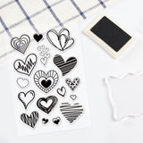 Craspire Love Graffiti Clear Silicone Stamp Seal for Card Making Decoration and DIY Scrapbooking