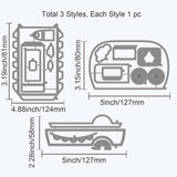 CRASPIRE Bus, Rainbow, Flag Carbon Steel Cutting Dies Stencils, for DIY Scrapbooking/Photo Album, Decorative Embossing DIY Paper Card