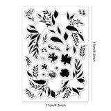 Craspire Flowers, Leaves, Frame, Background Clear Silicone Stamp Seal for Card Making Decoration and DIY Scrapbooking