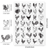 Craspire Chickens, Farm Animals, Breeds of Chickens Stamps Silicone Stamp Seal for Card Making Decoration and DIY Scrapbooking