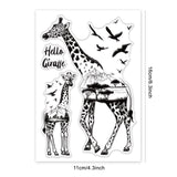 Craspire Giraffe, Animal, Tree, Bird, Realistic Clear Silicone Stamp Seal for Card Making Decoration and DIY Scrapbooking