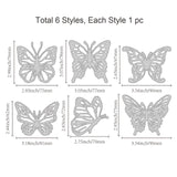 CRASPIRE Scribble Butterfly Carbon Steel Cutting Dies Stencils, for DIY Scrapbooking/Photo Album, Decorative Embossing DIY Paper Card