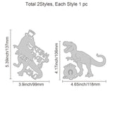 CRASPIRE Saint Patrick's Day Dinosaur Carbon Steel Cutting Dies Stencils, for DIY Scrapbooking/Photo Album, Decorative Embossing DIY Paper Card