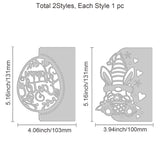 CRASPIRE Easter Frame Carbon Steel Cutting Dies Stencils, for DIY Scrapbooking/Photo Album, Decorative Embossing DIY Paper Card