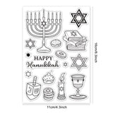 Craspire Hanukkah, Candles Clear Silicone Stamp Seal for Card Making Decoration and DIY Scrapbooking