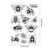 Craspire Bee, Wasp, Flower Clear Silicone Stamp Seal for Card Making Decoration and DIY Scrapbooking