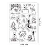 Craspire Easter, Bunny, Greetings Clear Silicone Stamp Seal for Card Making Decoration and DIY Scrapbooking