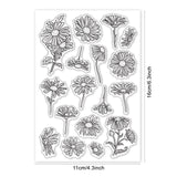 Craspire Daisy, Flower Clear Silicone Stamp Seal for Card Making Decoration and DIY Scrapbooking