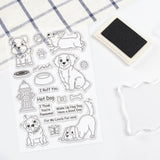 Craspire Dog Park Critters, Golden Retriever, Corgi, Shirley Clear Silicone Stamp Seal for Card Making Decoration and DIY Scrapbooking